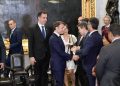 Macron é recebido por presidente do Senado e encerra visita oficial ao Brasil
