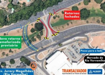 Trânsito: Retorno na Avenida Juracy Magalhães Júnior será bloqueado a partir da noite de quinta