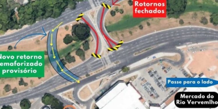 Trânsito: Retorno na Avenida Juracy Magalhães Júnior será bloqueado a partir da noite de quinta